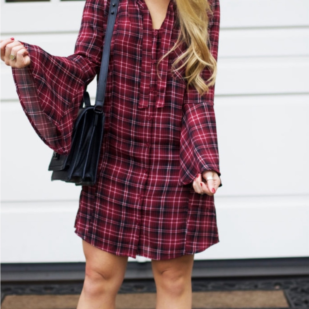 BB Dakota Plaid Dress